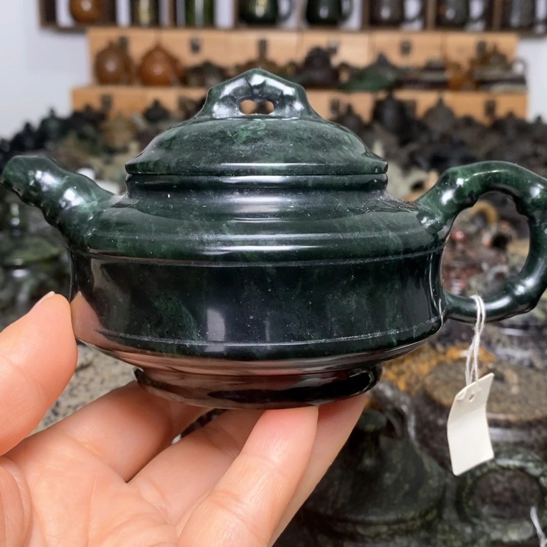 藏玉药王石福利款竹节壶240cc