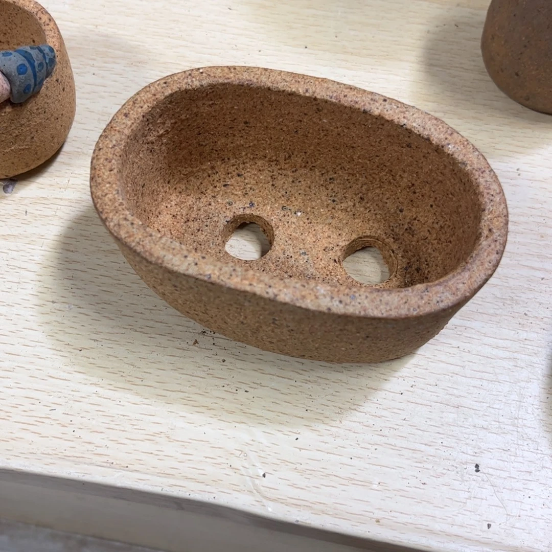 黄****泥塑古镇炻陶花盆