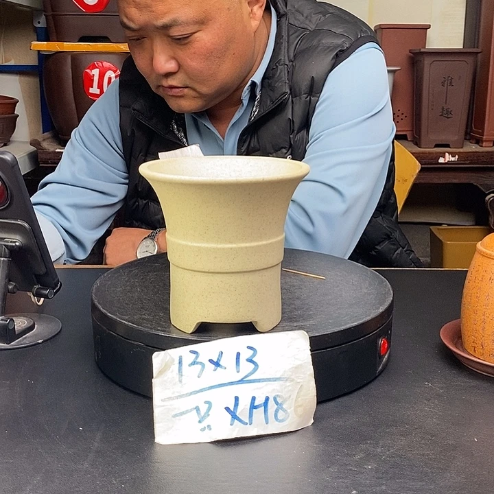 紫砂花盆货号一只XH86