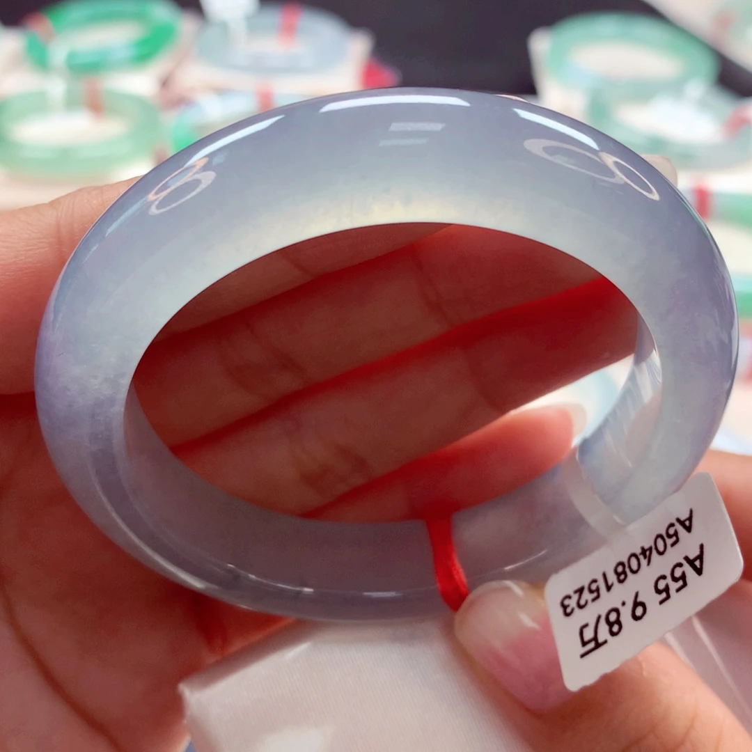 翡翠手镯未镶嵌留*55正 小六品质毕业款（26）