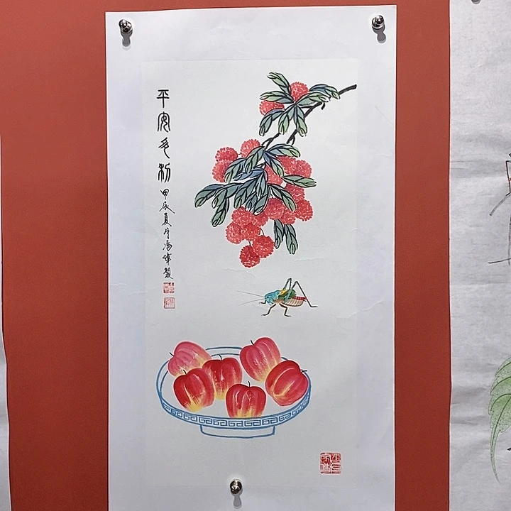 国画冯伟老师手绘国画作品音浩