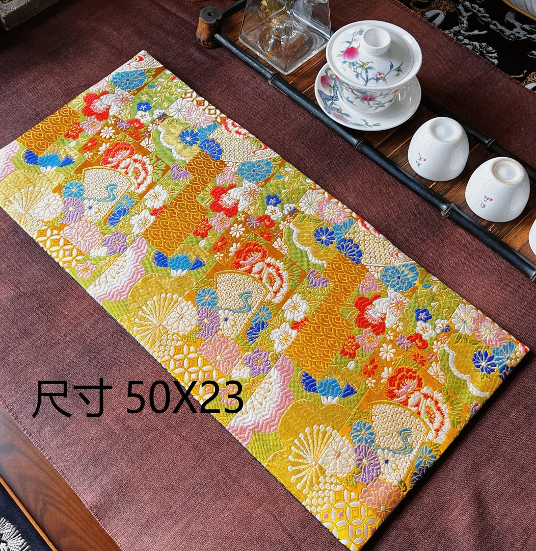 Z52织锦茶席，家里面料随便卖