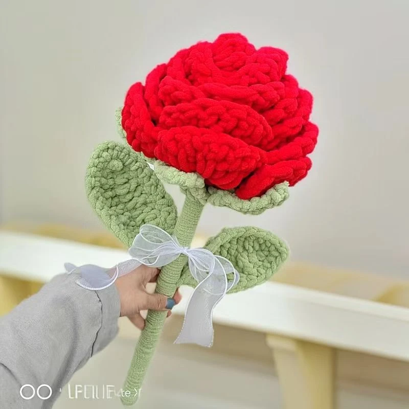 成品手工钩织编制毛线永生花母亲节生日 创意款式礼品