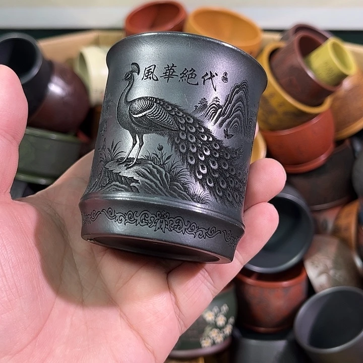 茶杯紫砂全手工紫砂主人杯