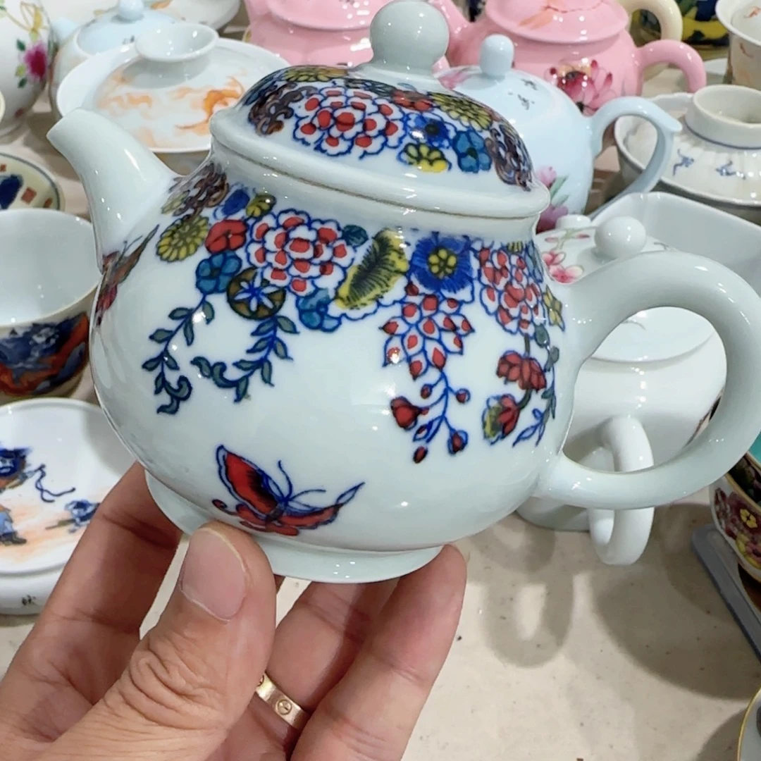手绘瓷器，全部处理