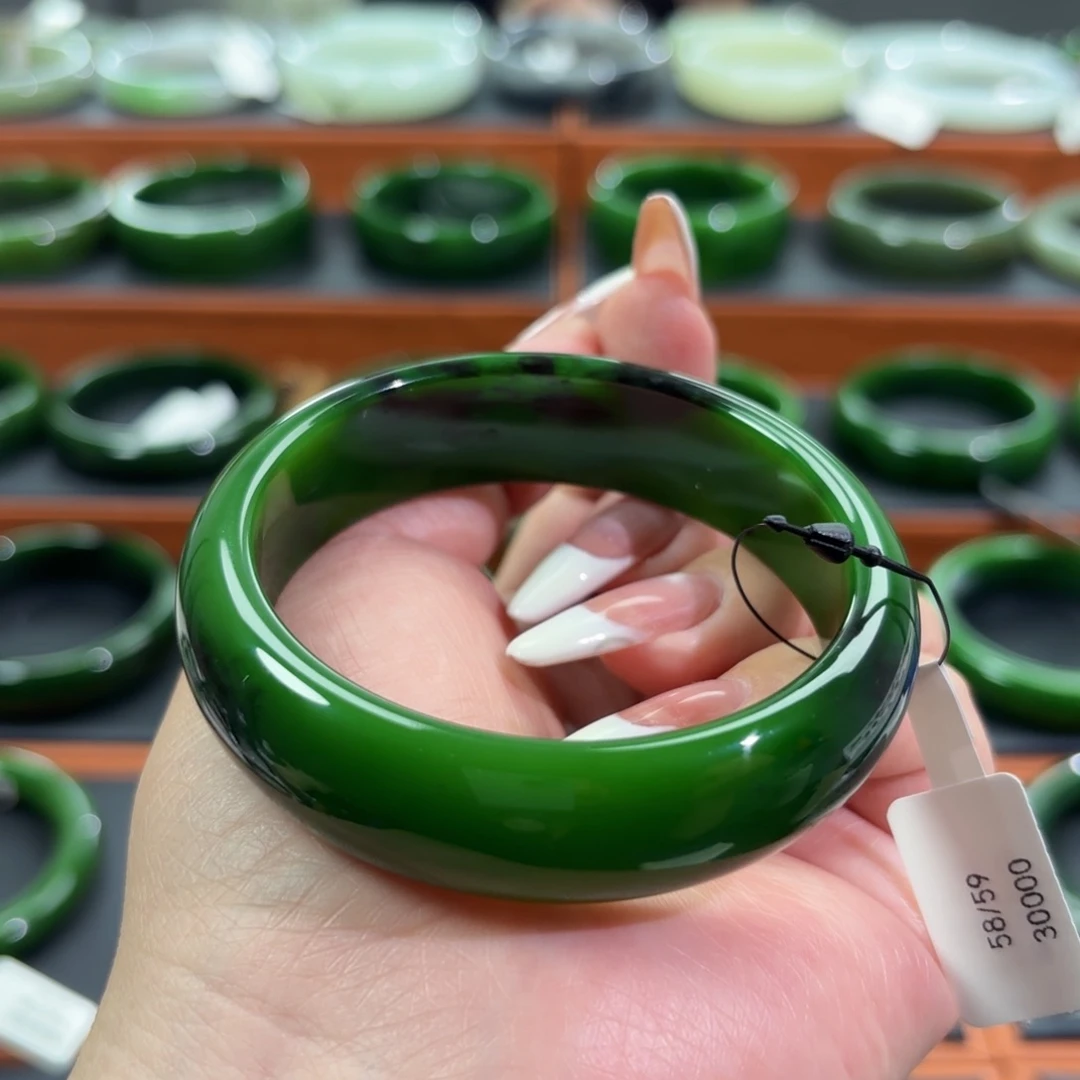 和田玉未镶嵌手镯58-59