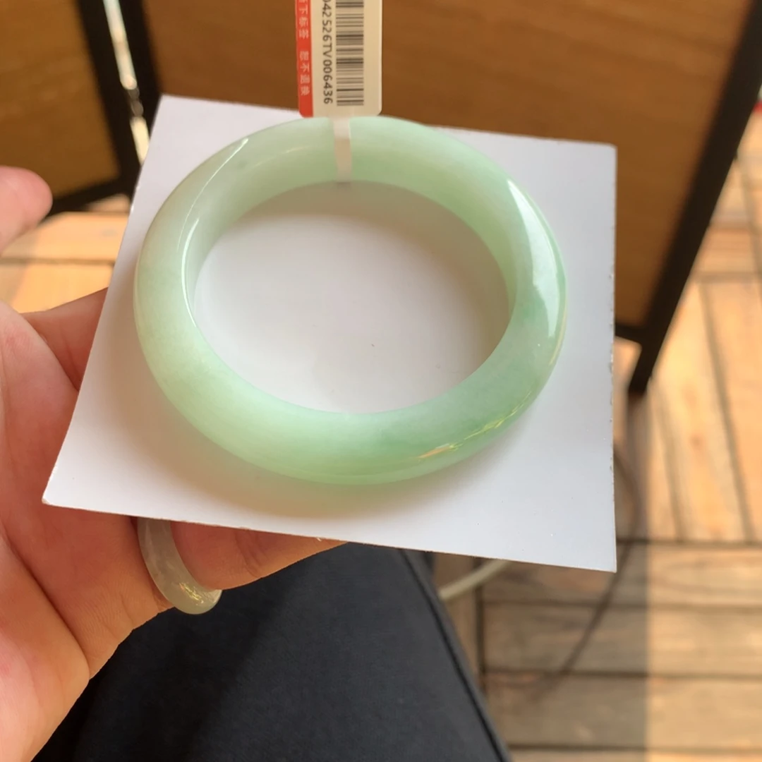 翡翠未镶嵌手镯89号55.8