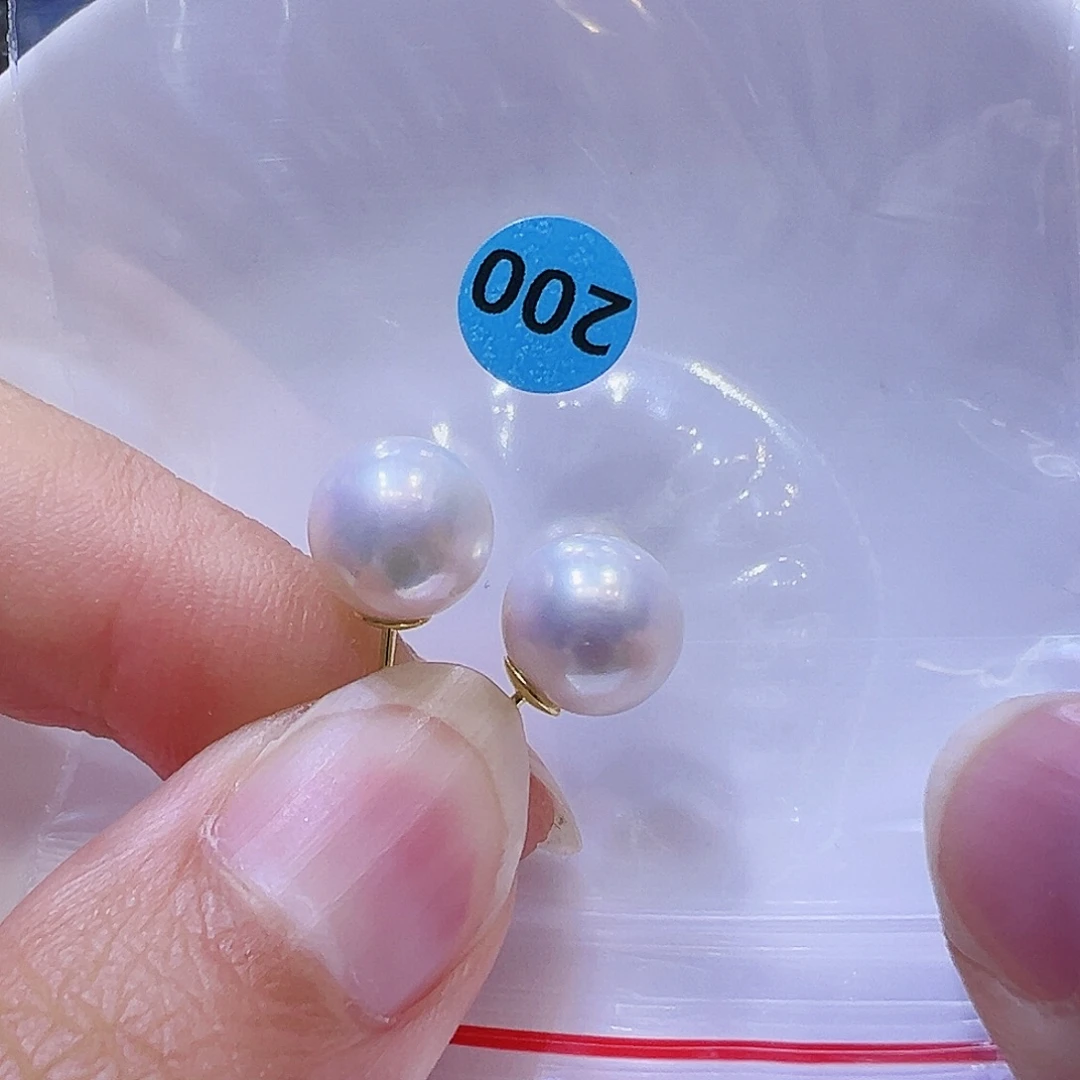 耳饰淡水珍珠银S925镶嵌