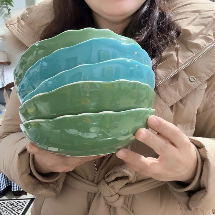 外贸蛋壳盘不挑颜色一个