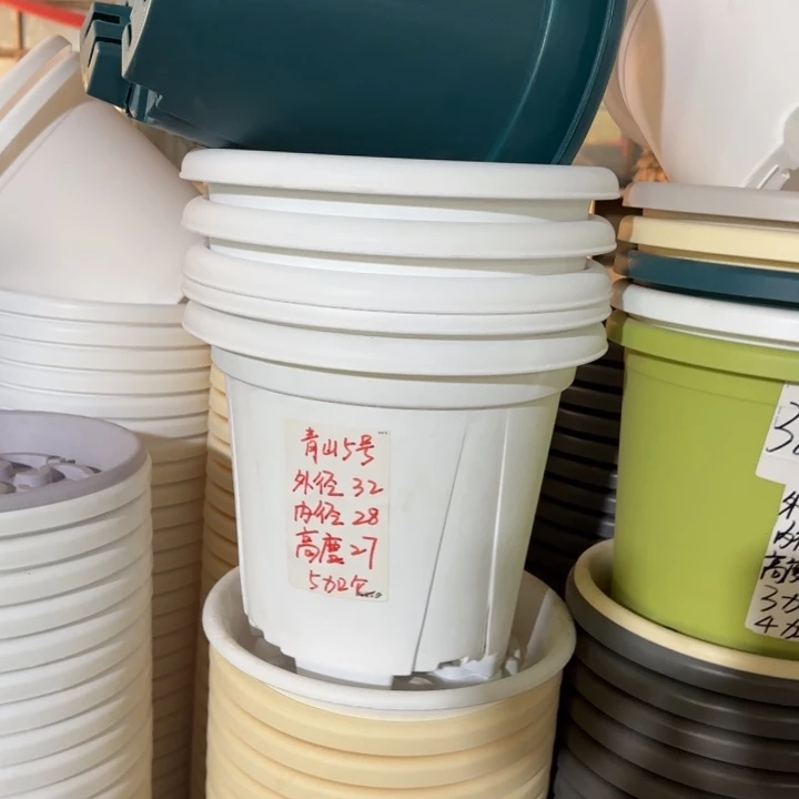 青山5加仑口径32无托纯白5个
