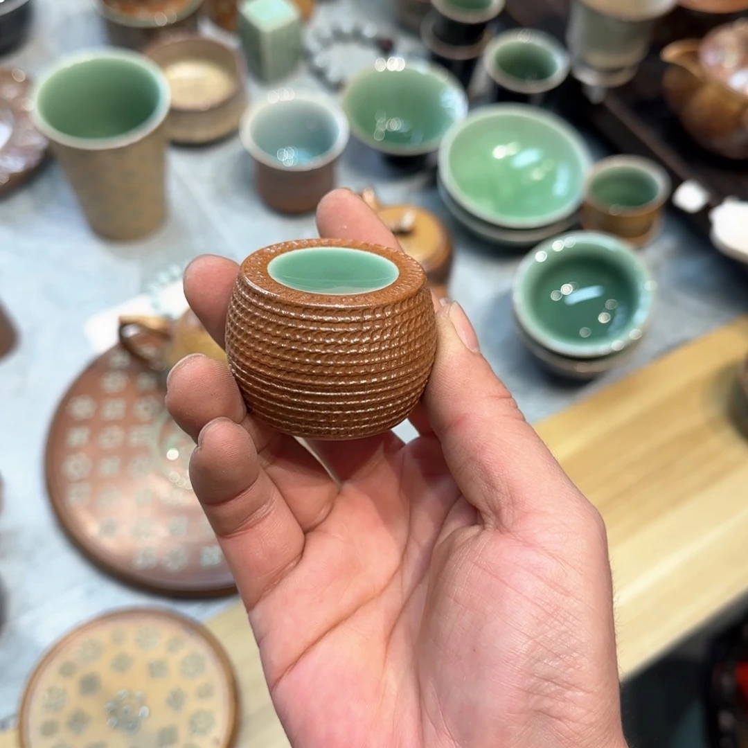 小金茶具青瓷茶器