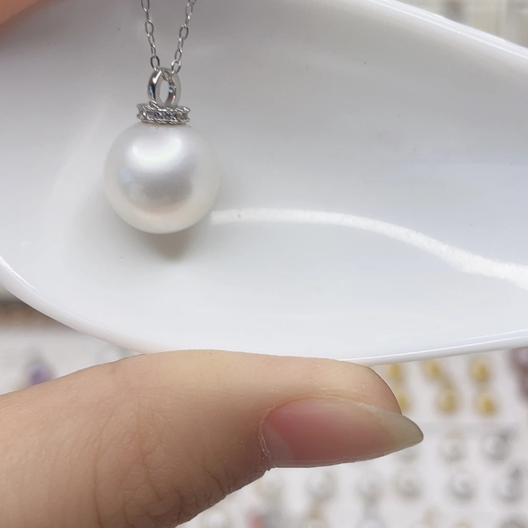 合金淡水珍珠吊坠(赠链)