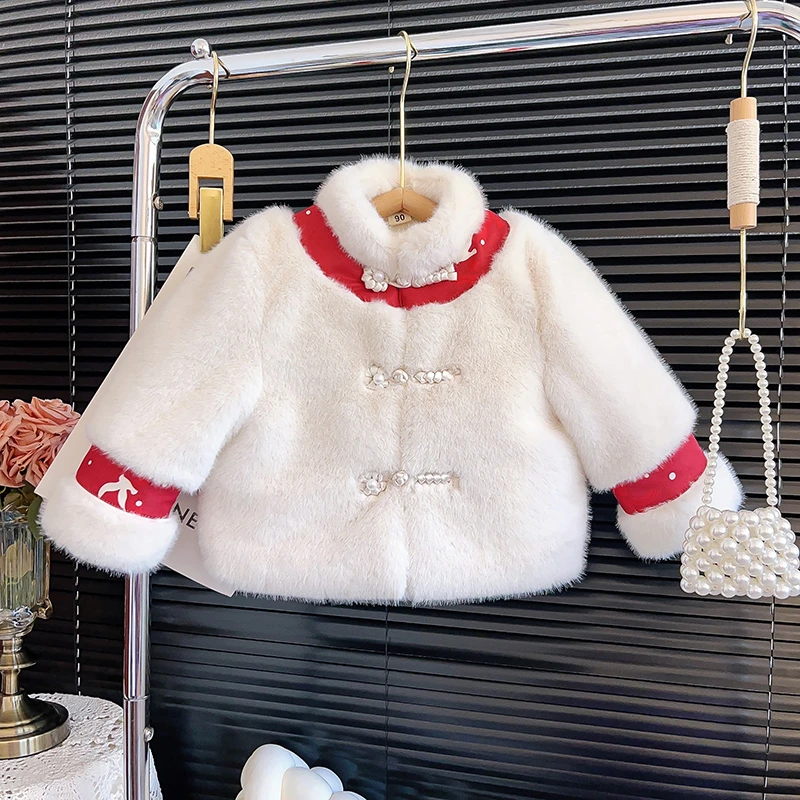 女童过年拜年服汉服冬季新款中国风外套 TW762