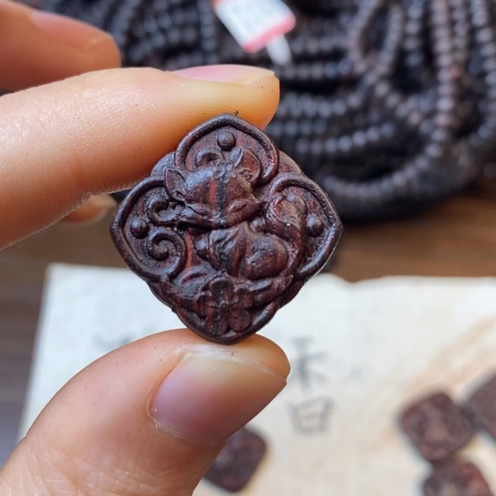 降真香手串/手链宝相花凤九25mm