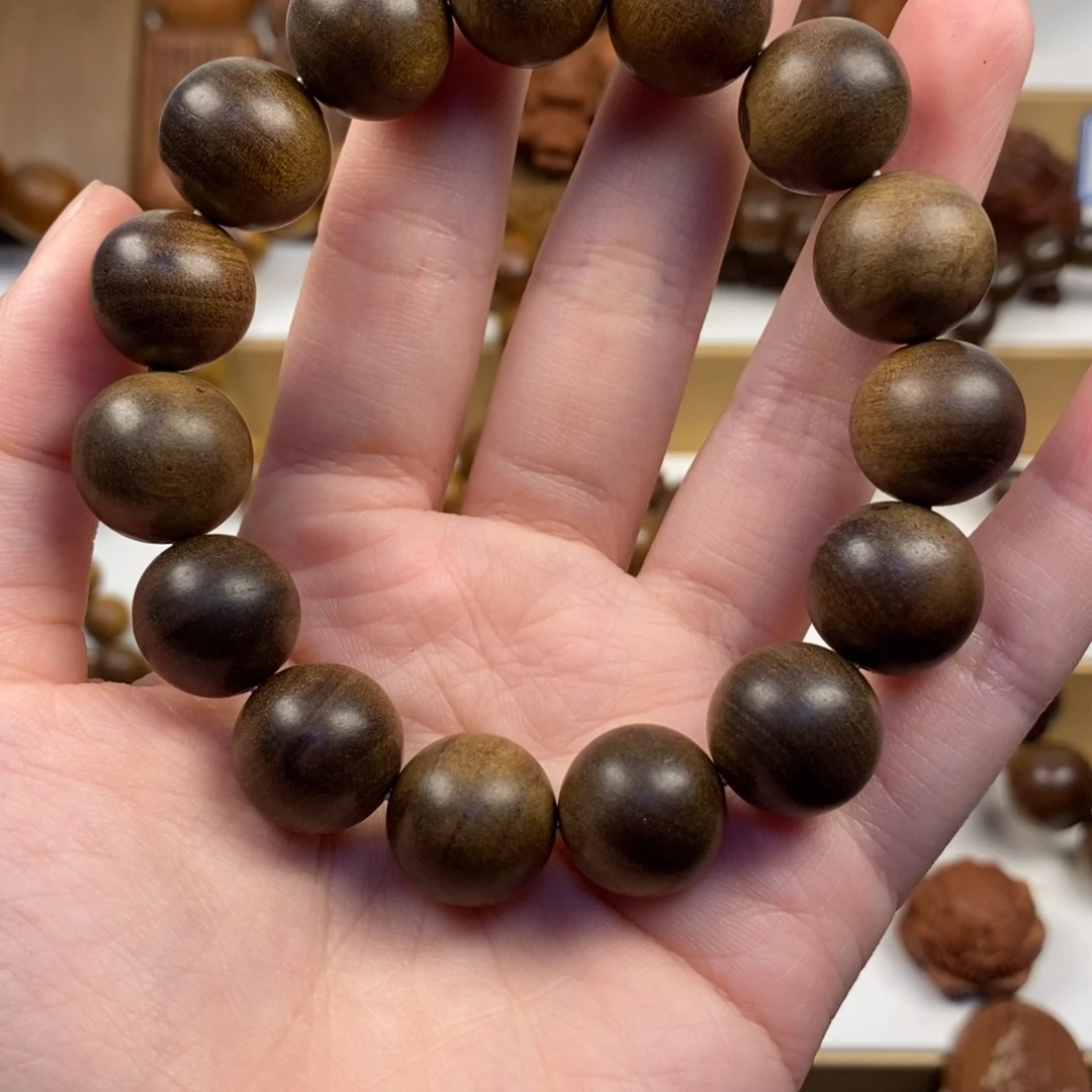 手串/手链檀香木老山檀香1.5横纹奶香沉水微瑕福利