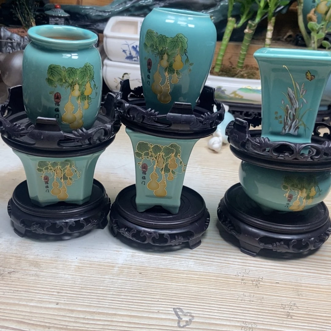 瓷片陶瓷花盆陶瓷艺术