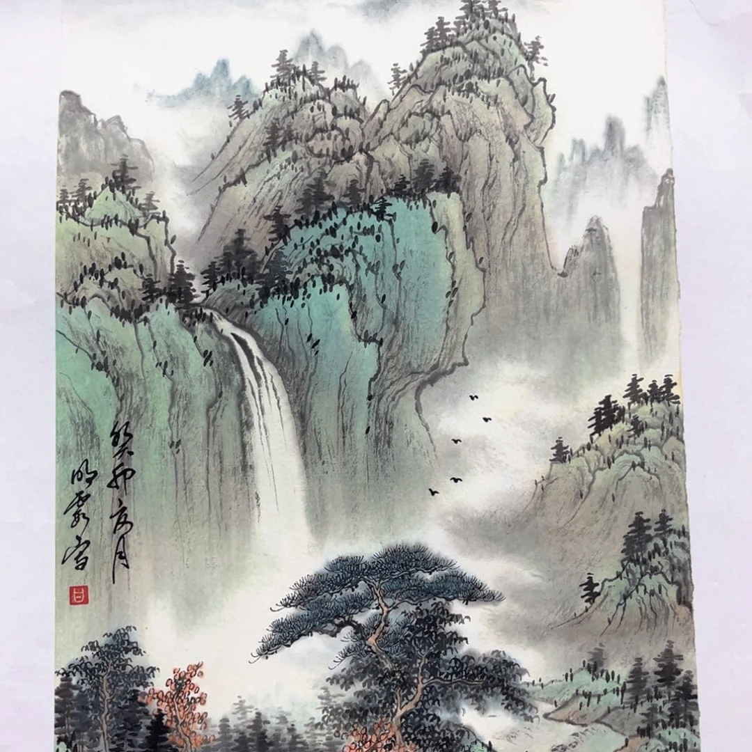 無***我国画绘画作品多次参加全国