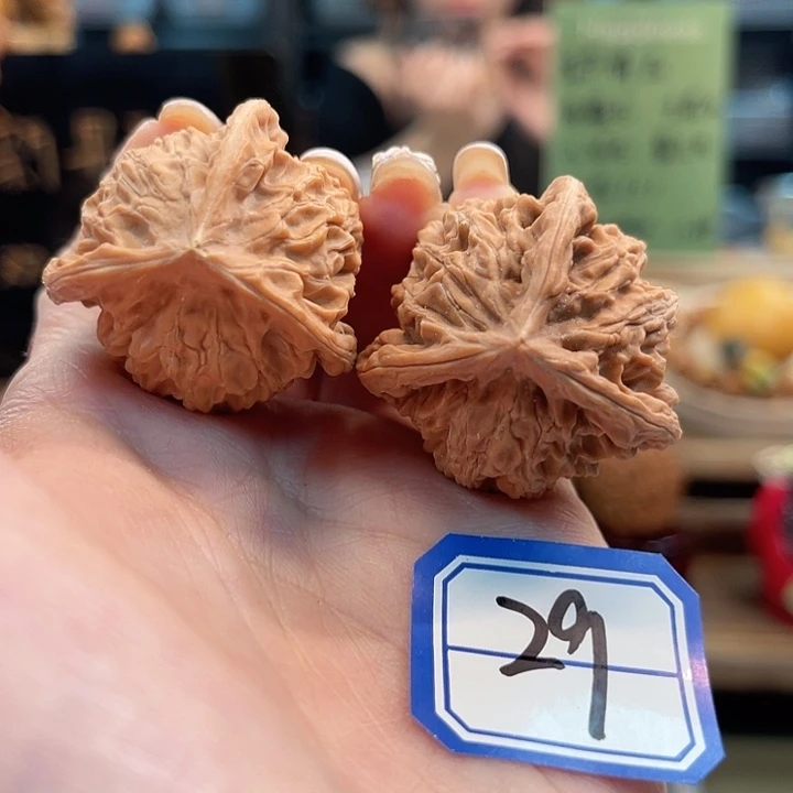 把件文玩核桃34盘山三棱