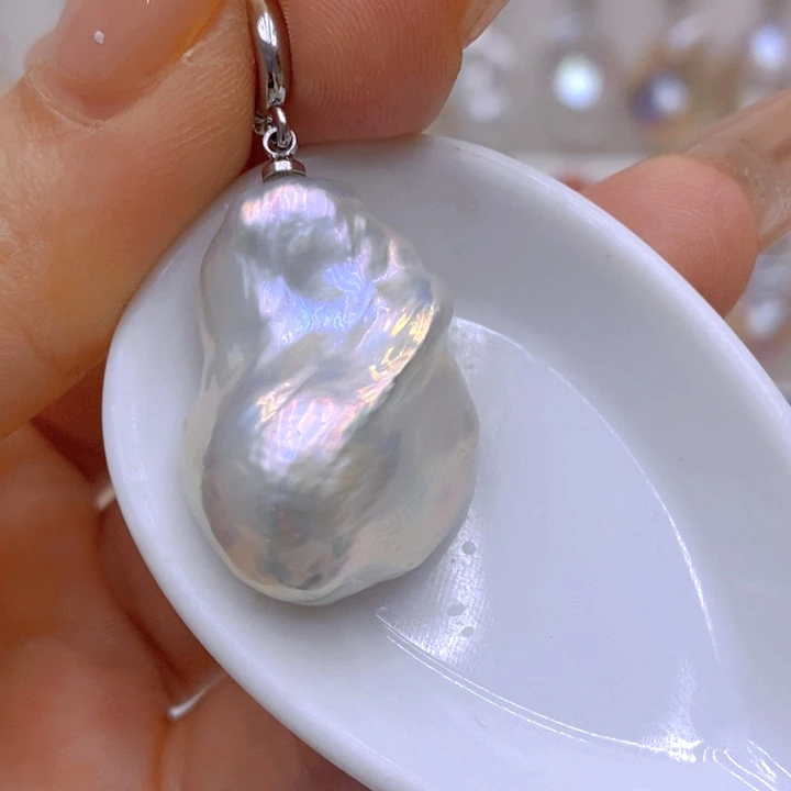 未镶嵌淡水珍珠吊坠(赠链)