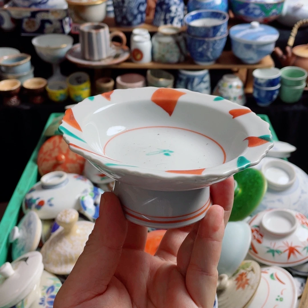 瓷片小泉藏针赤汇高足拨