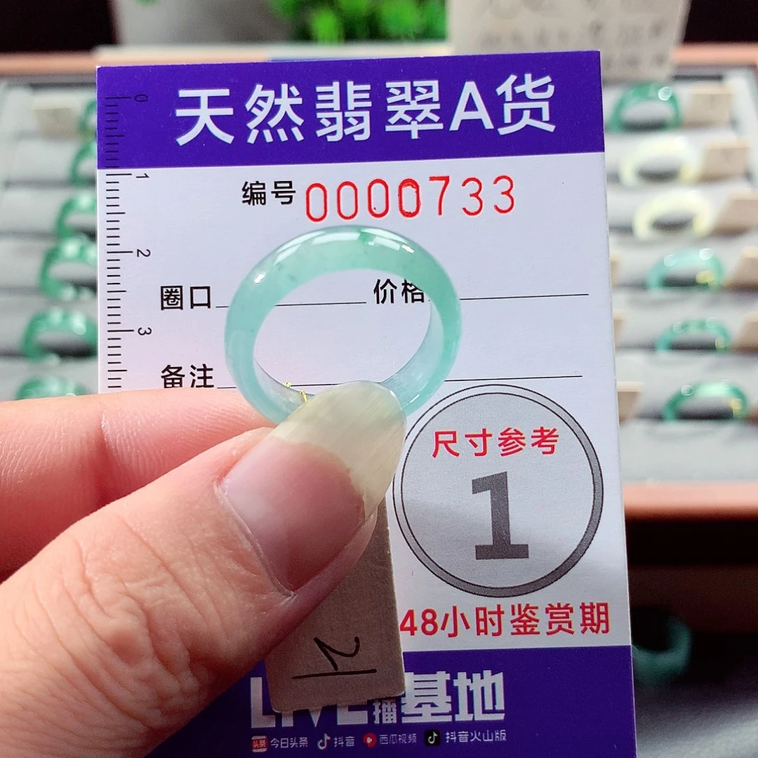 未镶嵌戒指翡翠21号