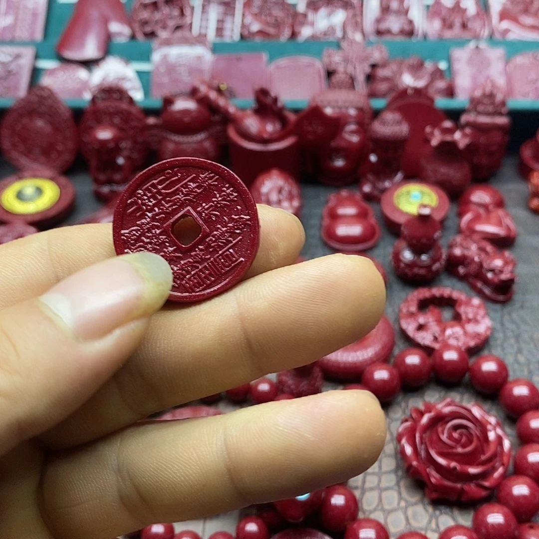 天然辰砂朱砂吊坠