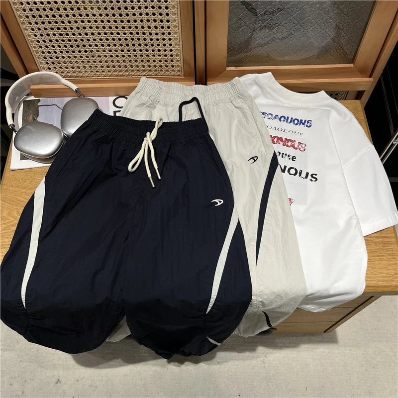 吴小越W1264男童散兵拼色裤子儿童运动户外长裤男孩休闲运动裤