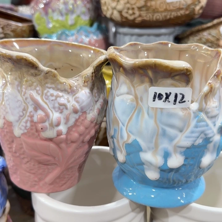 凑9块包邮，有孔花盆