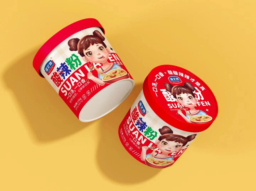 逗艾特140g酸辣粉红薯粉饼夜宵速食