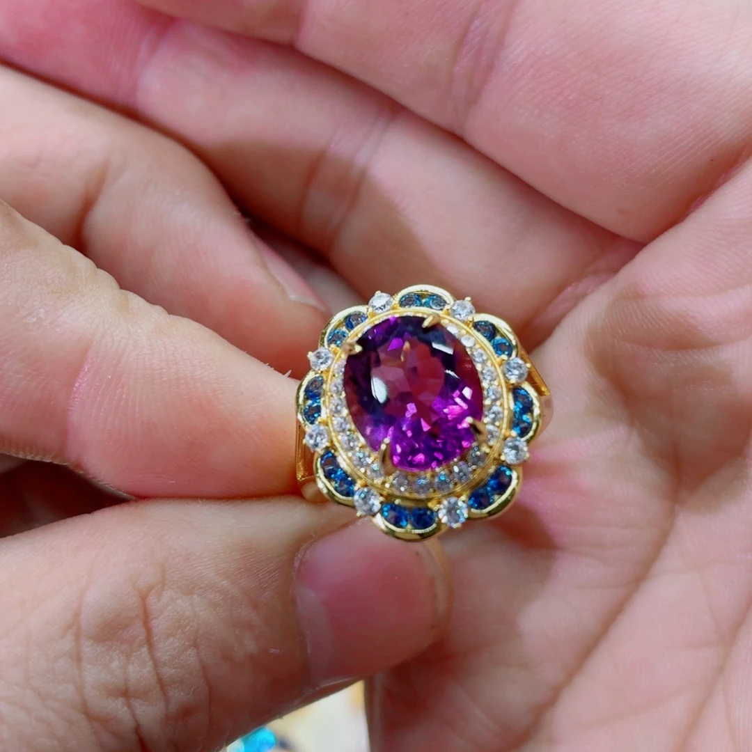 银S925镶嵌水晶戒指