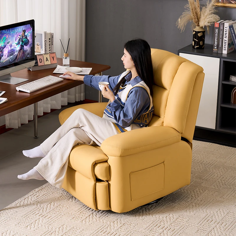 电竞单人电脑沙发椅网吧多功能头等太空沙发舱电动皮室内懒人躺椅