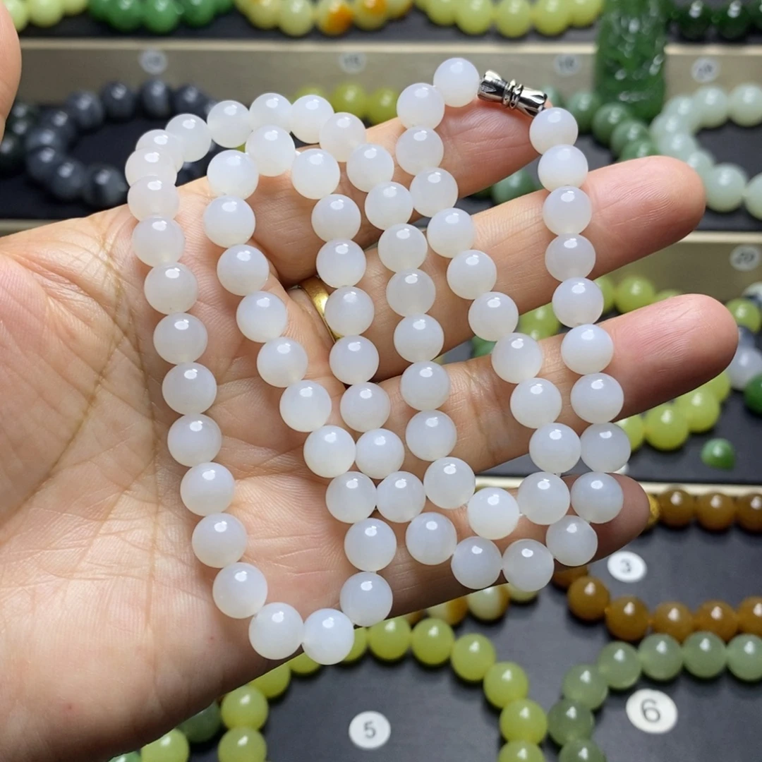 和田玉未镶嵌手串