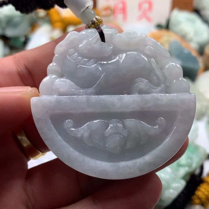 颈饰未镶嵌翡翠保真天然a货翡翠