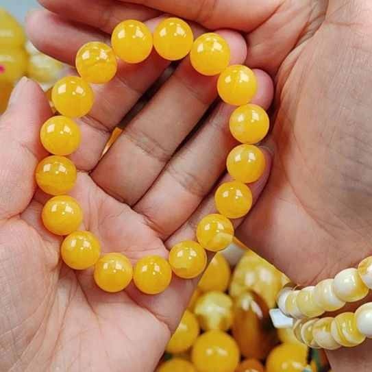 未镶嵌蜜蜡手链手串I2