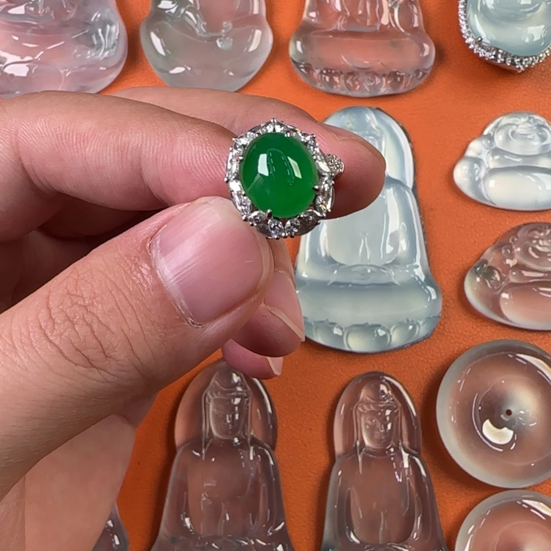 定制翡翠未镶嵌天然