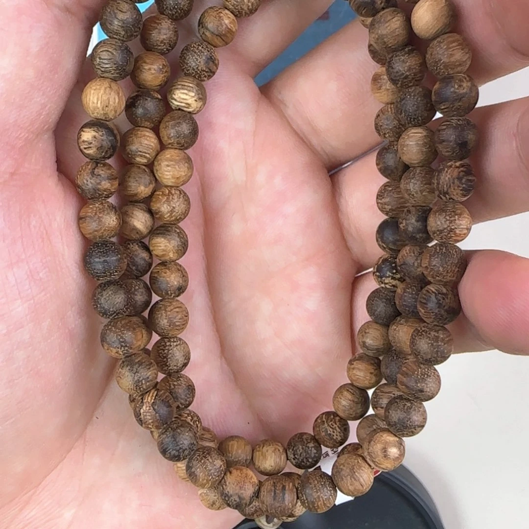 手串沉香H*O柬埔寨菩萨奇 0.6 13.4g九分 沉