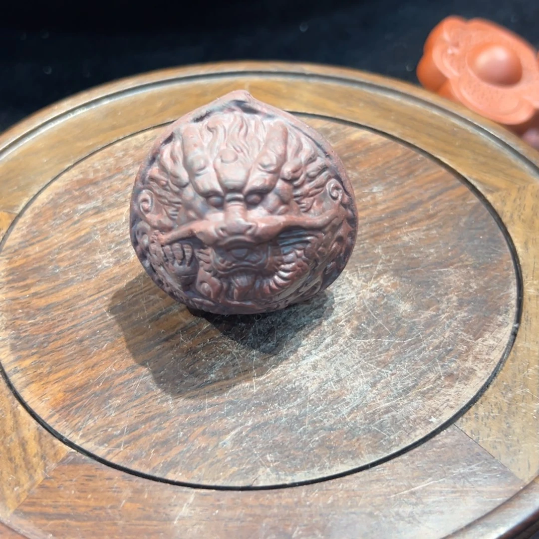 紫砂茶宠龙纹核桃