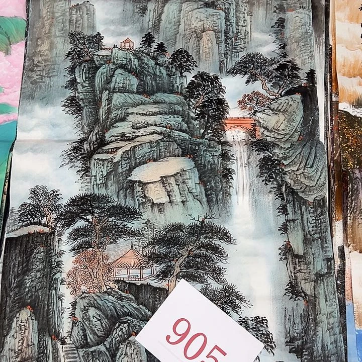 竖款山水作品喜欢看看，惊喜不断