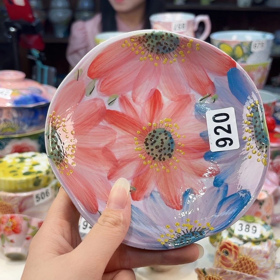 景德镇手绘高温釉下彩陶瓷茶具