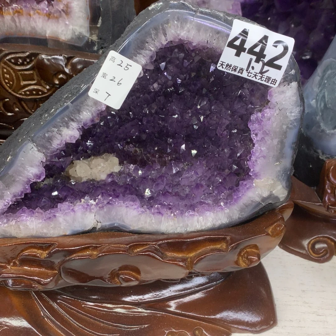 未镶嵌摆件紫晶水晶