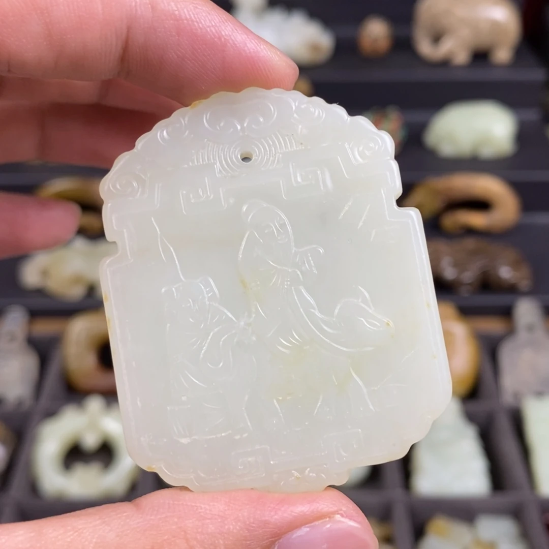 沫***墨未镶嵌和田玉（糖玉）挂件