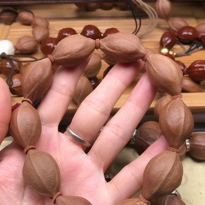 橄榄核手串梅林铁核18 X30边肚同尺