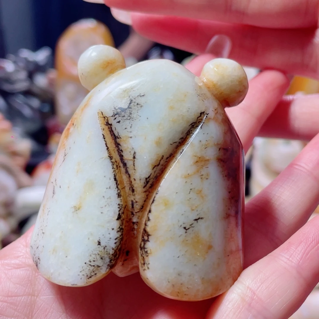 和田玉未镶嵌把件12