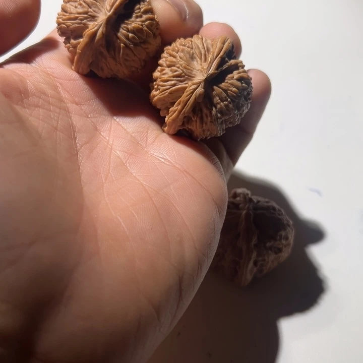 文玩核桃把件闷白