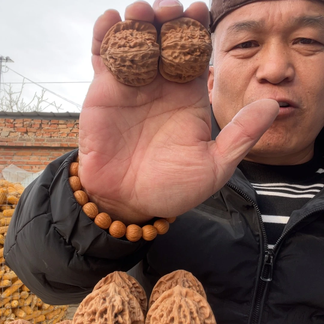 高***学文玩核桃吊坠白狮子41