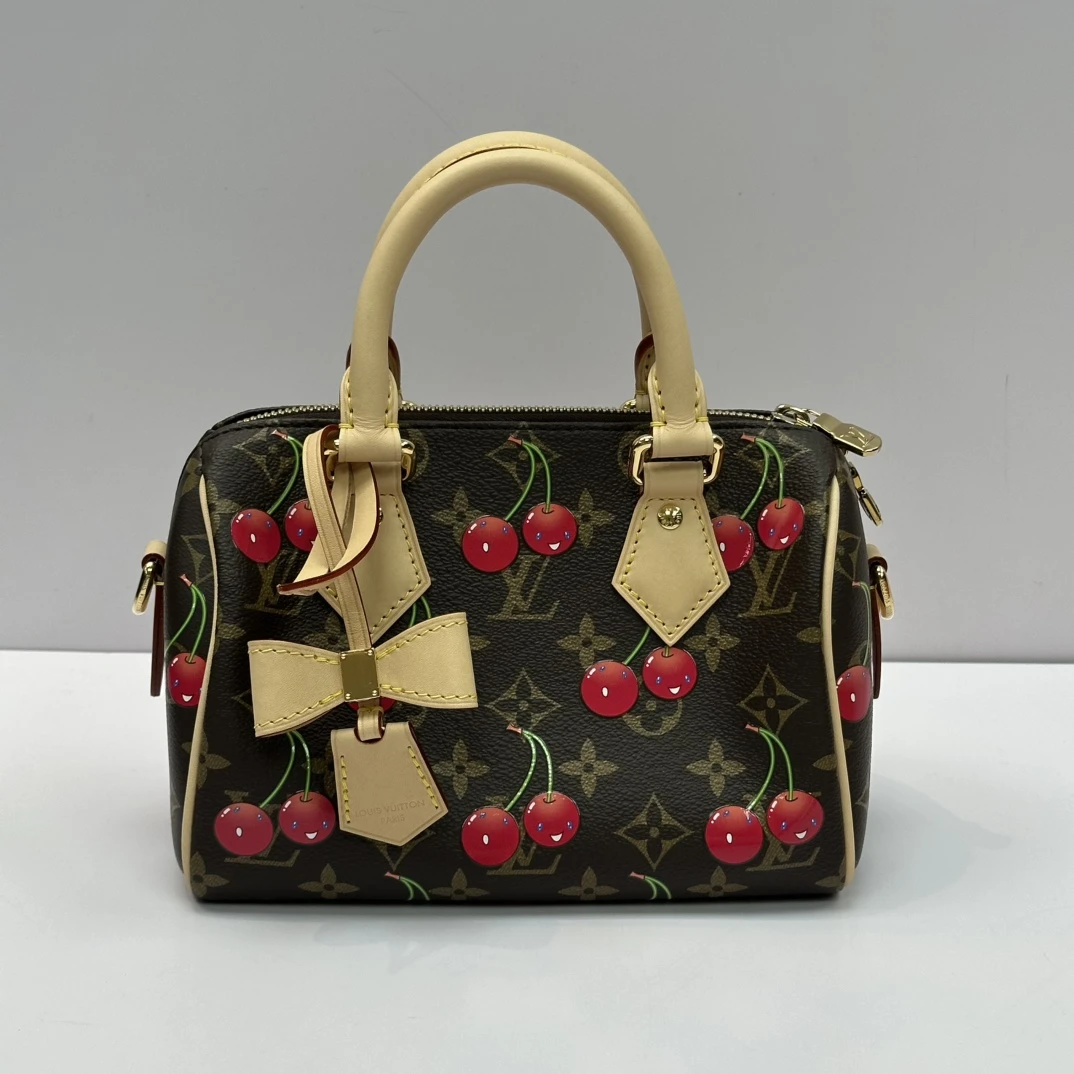99新 LouisVuitton/路易威登 村上隆联名Speedy20斜挎包 05599