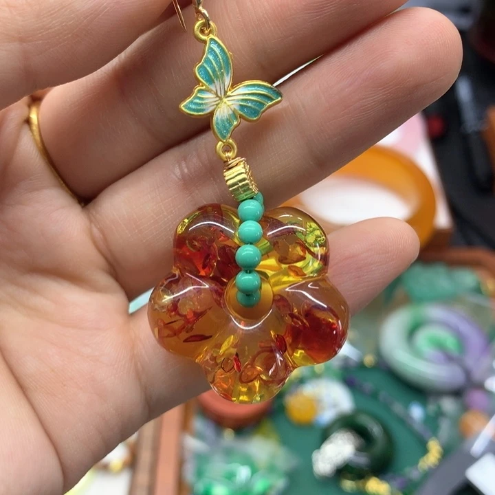 蜜蜡颈饰未镶嵌吊坠