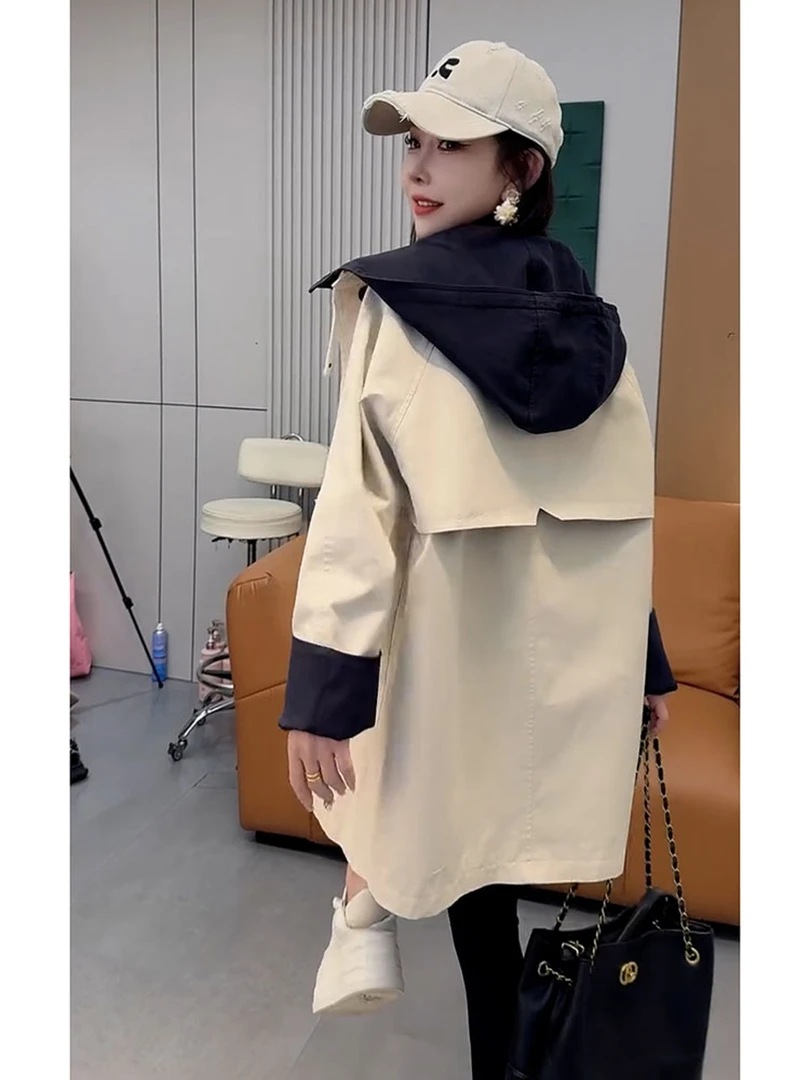 韩系独特超好看上衣轻奢高级感减龄洋气时尚卡其色风衣外套女秋季