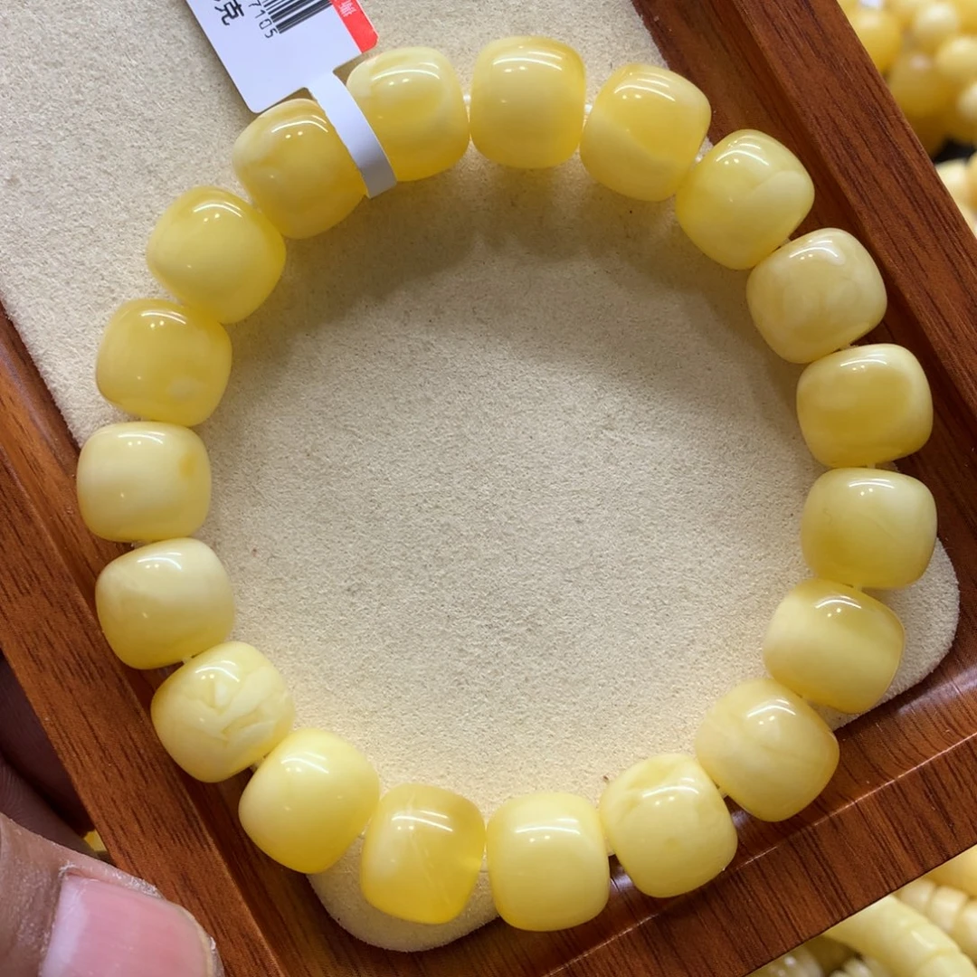 未镶嵌蜜蜡手链蜜蜡