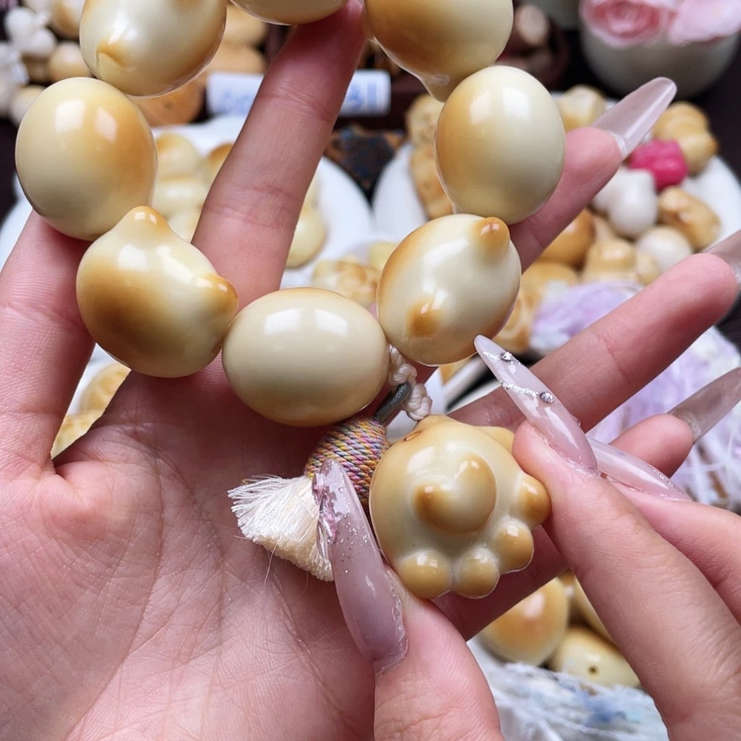 吊坠白玉菩提一串成品c